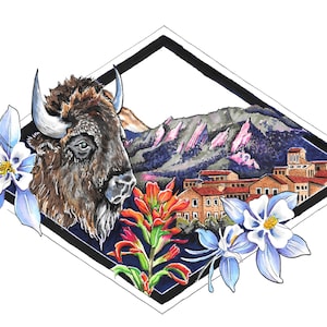 University of Colorado Boulder Fine Art Print
