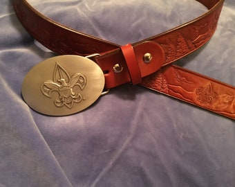 custom boy scout belt buckles