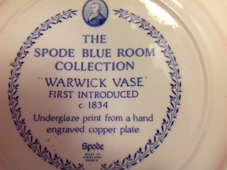 The Spode Blue Room Collection Warwick Vase Design Etsy
