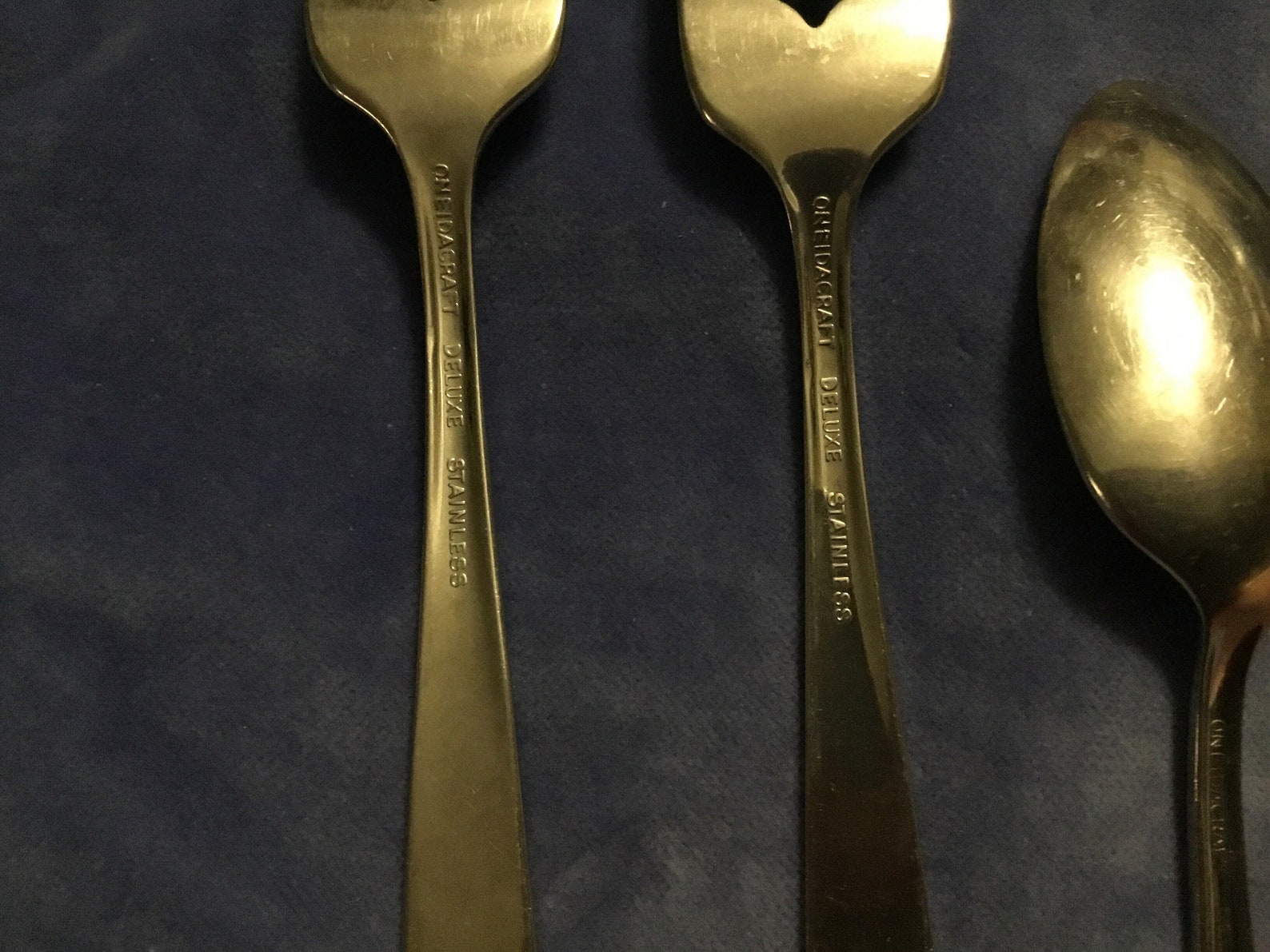 Oneida Silver Company Deluxe Flatware Discontinued Art Deco Etsy