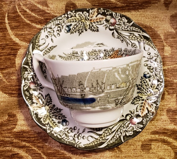 Ridgways Heritage Historic Canada Scenes 4 Coupe Cereal Bowls Ridgway