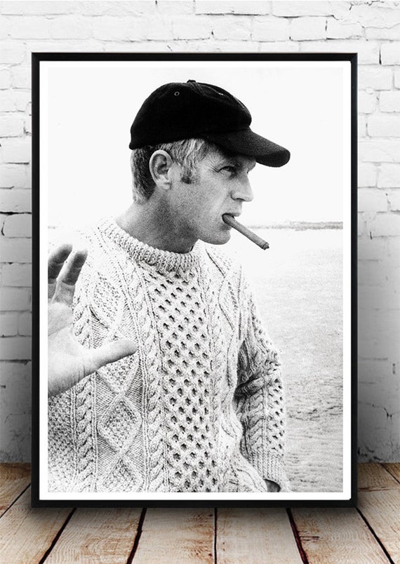 STEVE MCQUEEN Movie Star Poster Picture Print Sizes A5 to A0 *FREE DELIVERY**
