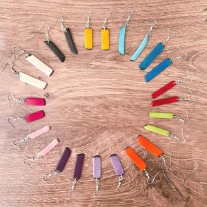 Colorful Tagua Nut Drop Earrings: Handmade Fair Trade Jewelry