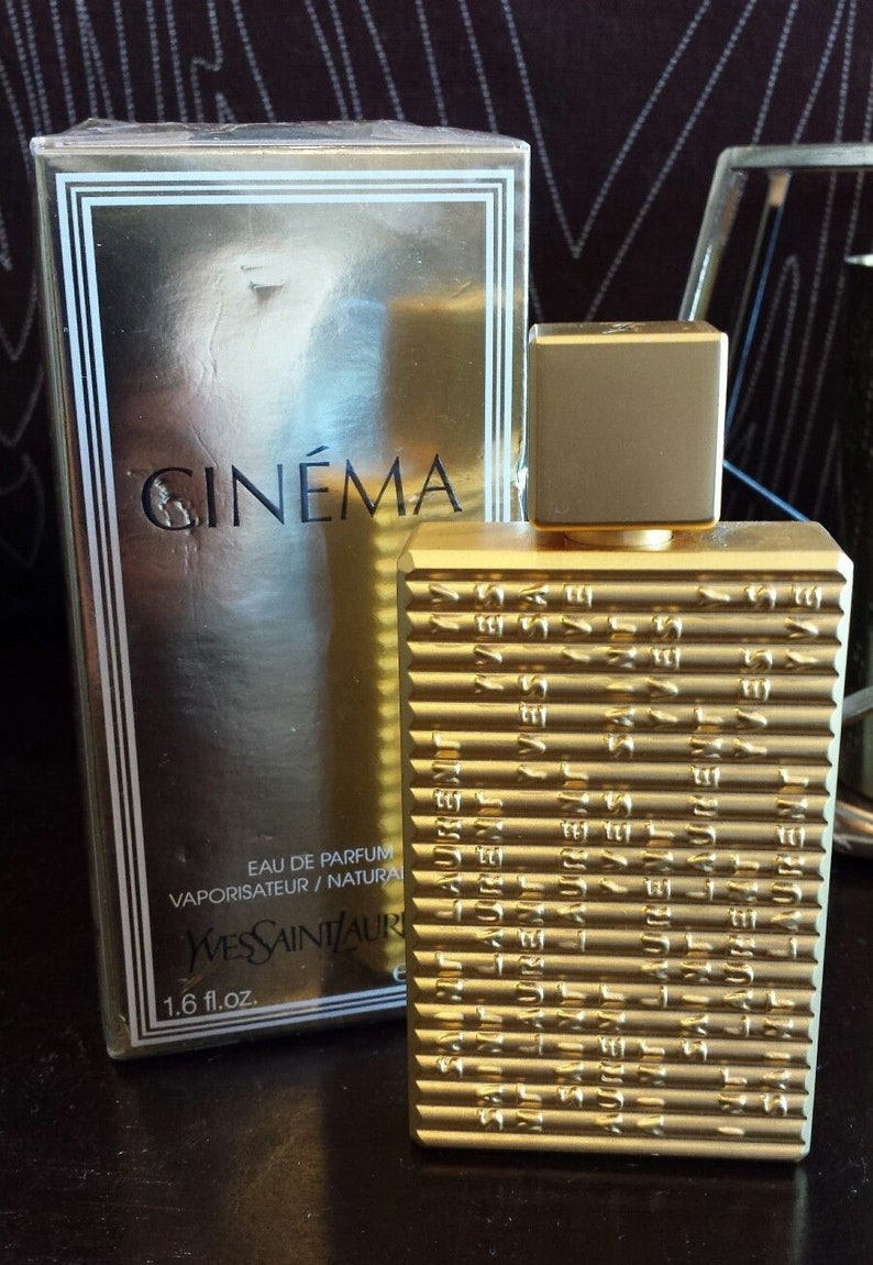 Vintage Yves Saint Laurent Ysl Cinema Pure Parfum Golden Etsy
