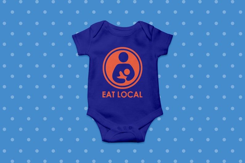 Eat Local Breastfeeding Bodysuit Child/'s Breastfeeding Bodysuit