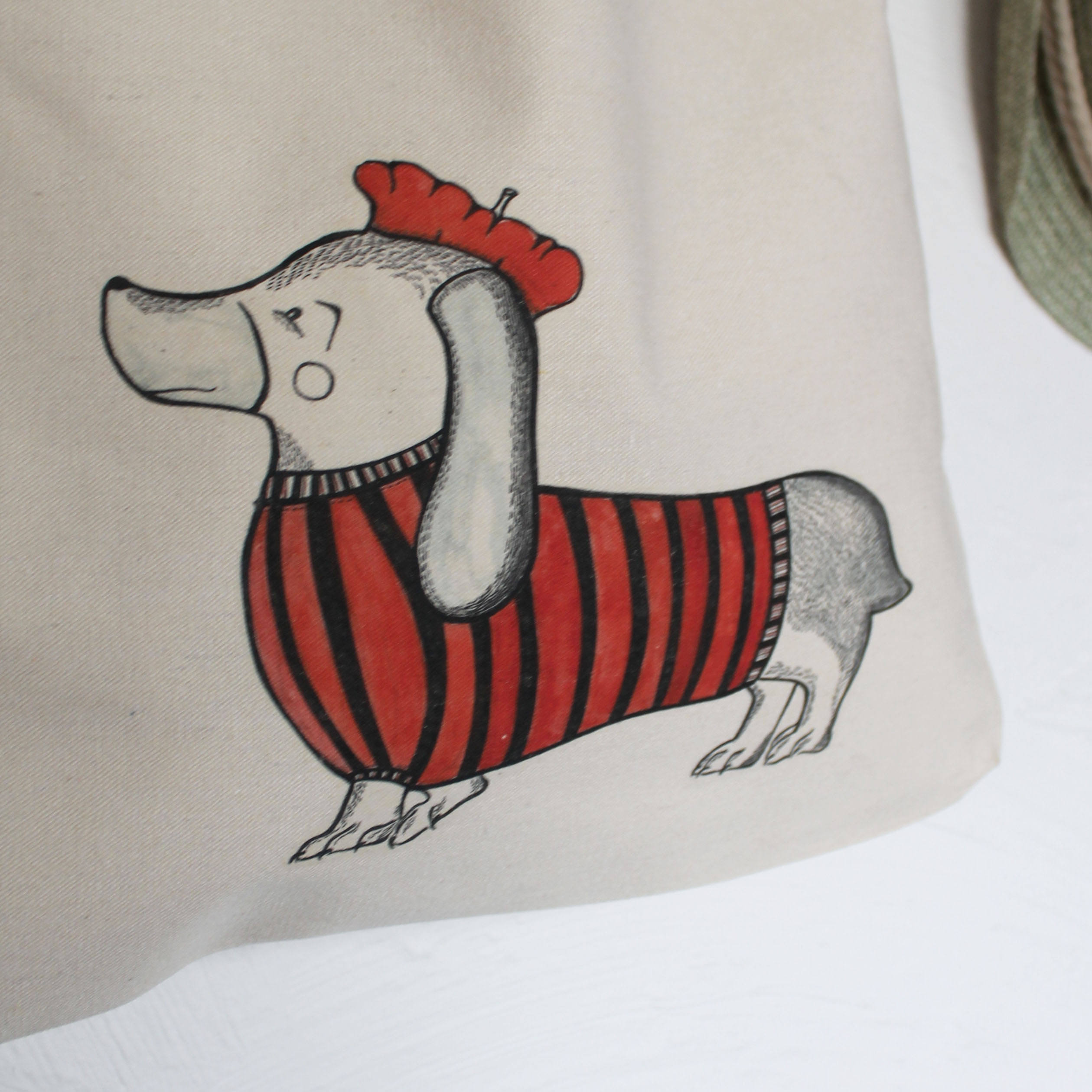 Sausage dog tote bag sausage dog bag sausage dog lover gift | Etsy