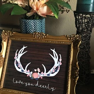 Love You Deerly Printable/downloadable 8x10 Image - Etsy