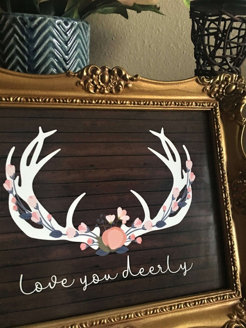 Love You Deerly Printable/downloadable 8x10 Image - Etsy