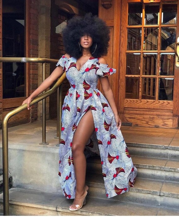 ankara maxi dress