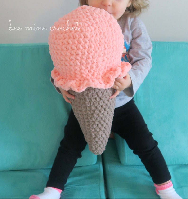 PATTERN/ Ice Cream Plush/ Giant couch pillow/ Playroom/ Nugget pillow / English US terms Only image 5