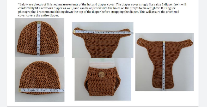 PATTERN/ Yoda Inspired Newborn Outfit/ Crochet / English US terms Only image 3