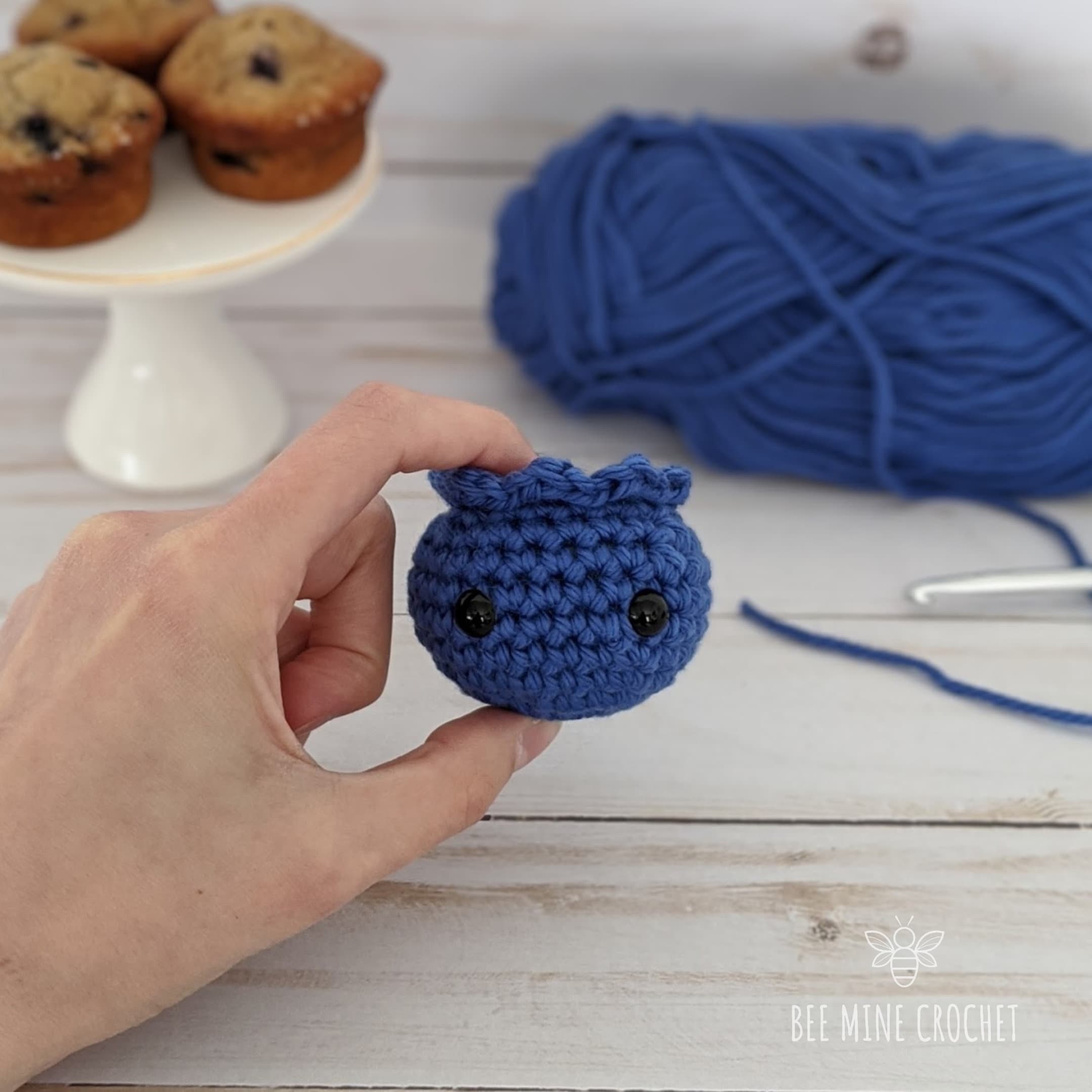 39 Blueberry Crochet Patterns for Fruit-Inspired Amigurumi, Keychains, Plushies, and More 18 Crochet Pattern / Blueberry / Amigurumi / / English Only