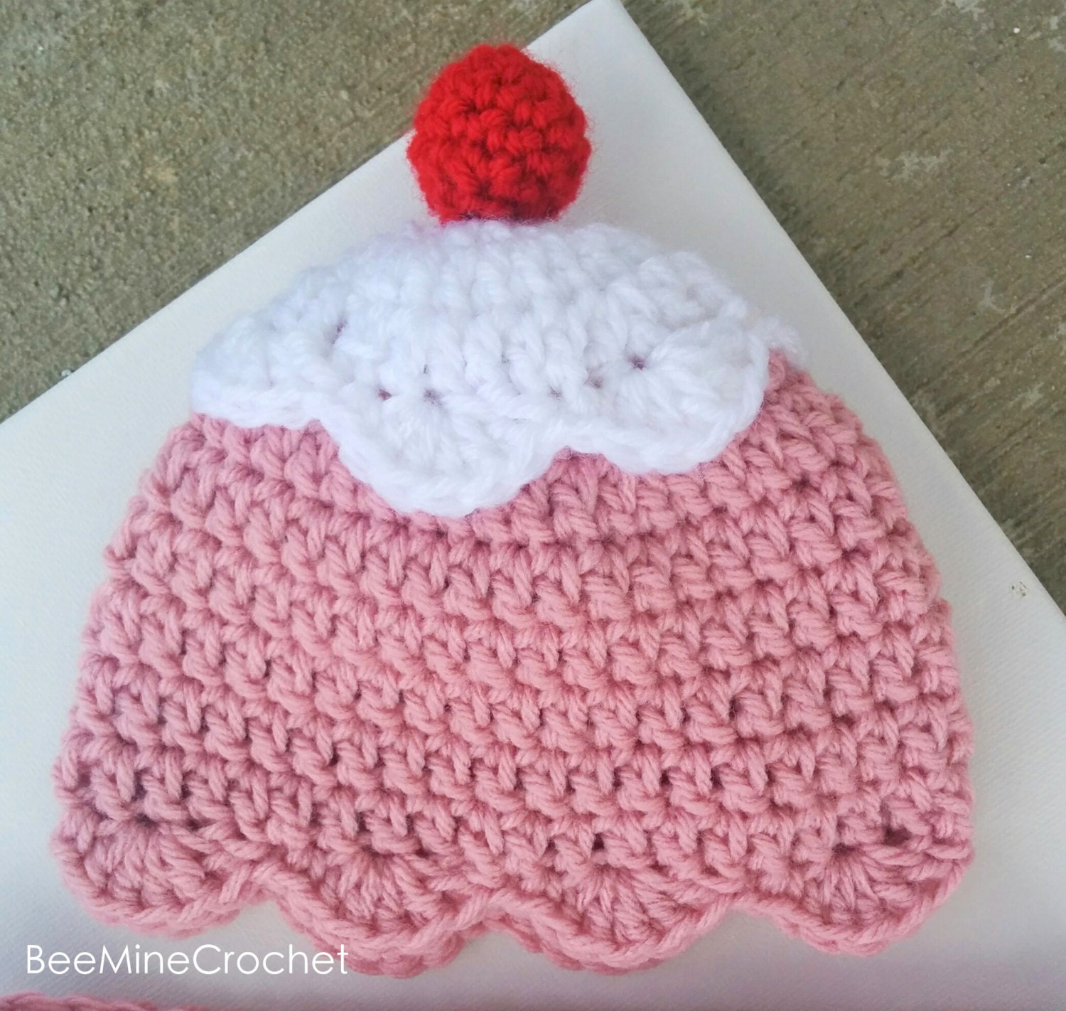 Ice Cream Cone Newborn Cocoon and Hat CROCHET PATTERN Etsy
