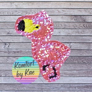 Confetti Flamingo Felties * Felt Embellishments * Felt Applique * Hair Bow Supplies * Animal