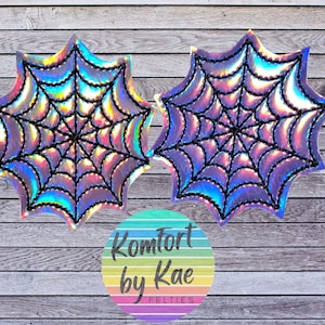 Holo Spiderweb Felties * Felt Embellishments * Felt Applique * Hair Bow Supplies * Halloween