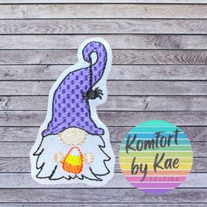 Candy Corn Witch Gnome Feltie * Felt Embellishments - Applique - Bow Supplies