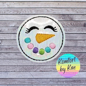 Rainbow Snowman Felties * Felt Embellishments * Felt Applique * Hair Bow Supplies *