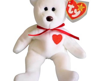 Rare Collectible 1993/1994 Ty Beanie Baby Valentino Bear With