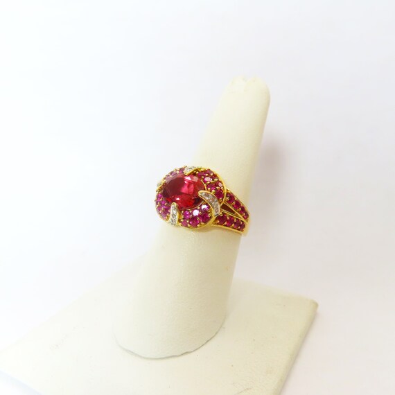 Vintage 14k Pink Tourmaline Pink Rhodolite Garnet… - image 10