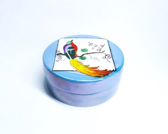 RARE 1930's Noritake Art Deco Hand Painted Powder Puff Box W