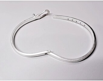 Vintage Sterling Silver Buckle Bracelet Made in Mexico Designer C