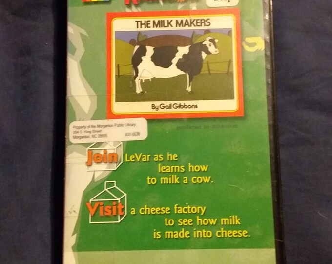 Reading Rainbow the Milk Makers 1986 Vhs Etsy