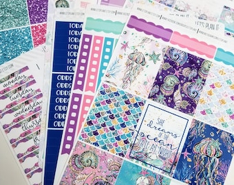 Under the Sea | A la Carte | Planner stickers for Erin Condren/ Happy Planner/ A5/ Personal etc Planners (#ws-US)