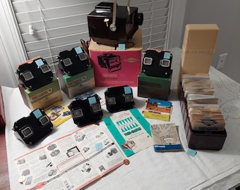 Collection of Vintage View-Masters and Accessories