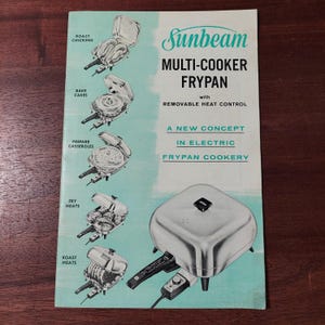 Guidebook for Sunbeam Multi-Cooker Frypan