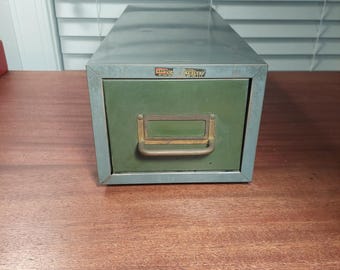 Single Drawer Index Card File