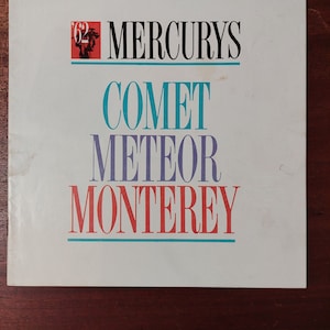 1962 Mercury Original Dealers Brochure