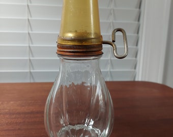 Fourchette à Viande Vintage En Inox – Manche Bakelite Butterscotch
