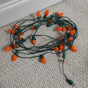 String of Vintage Orange Lights