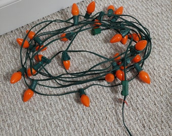 String of Vintage Orange Lights