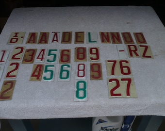 Metal Numbers and Letters