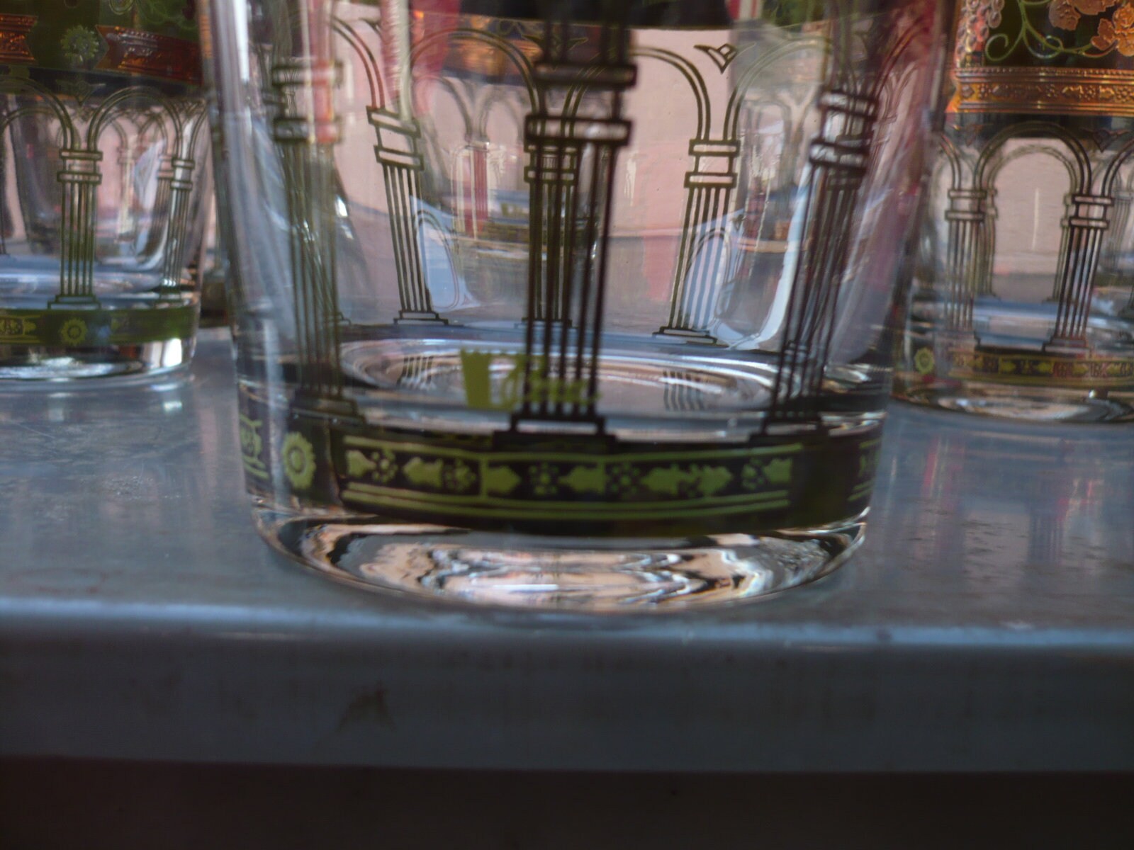 Vintage Set of 4 Old Fashion Glasses Etsy