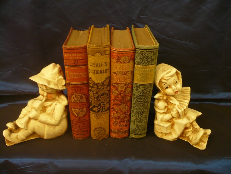 Boy and Girl Chalk Bookends - Etsy