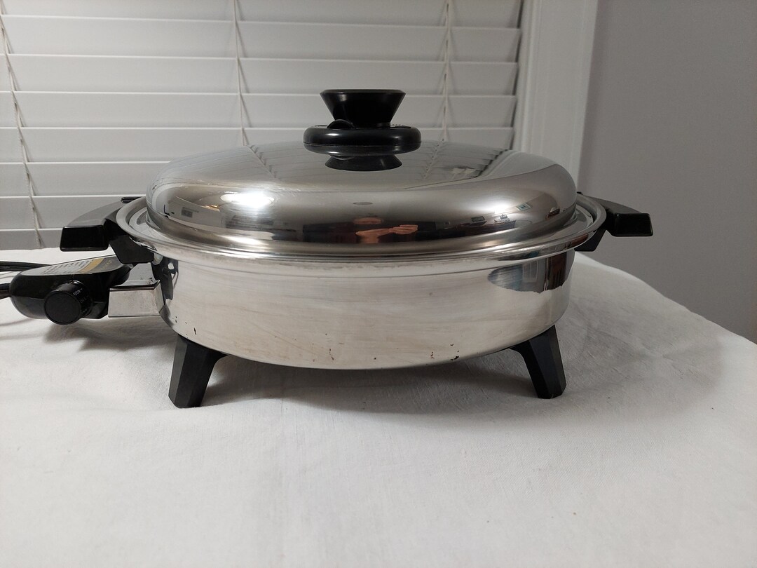 Liquid Core Electric Skillet With Vented Lid Etsy