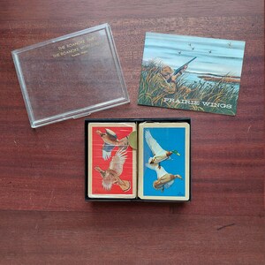 Vintage Double Deck Playing Cards , Wild Fowl