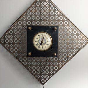 MCM Metal Electric Wall Clock