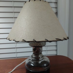 Antique Oil Lamp , Converted to Electric