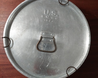 WWII Aluminum Cook Pot