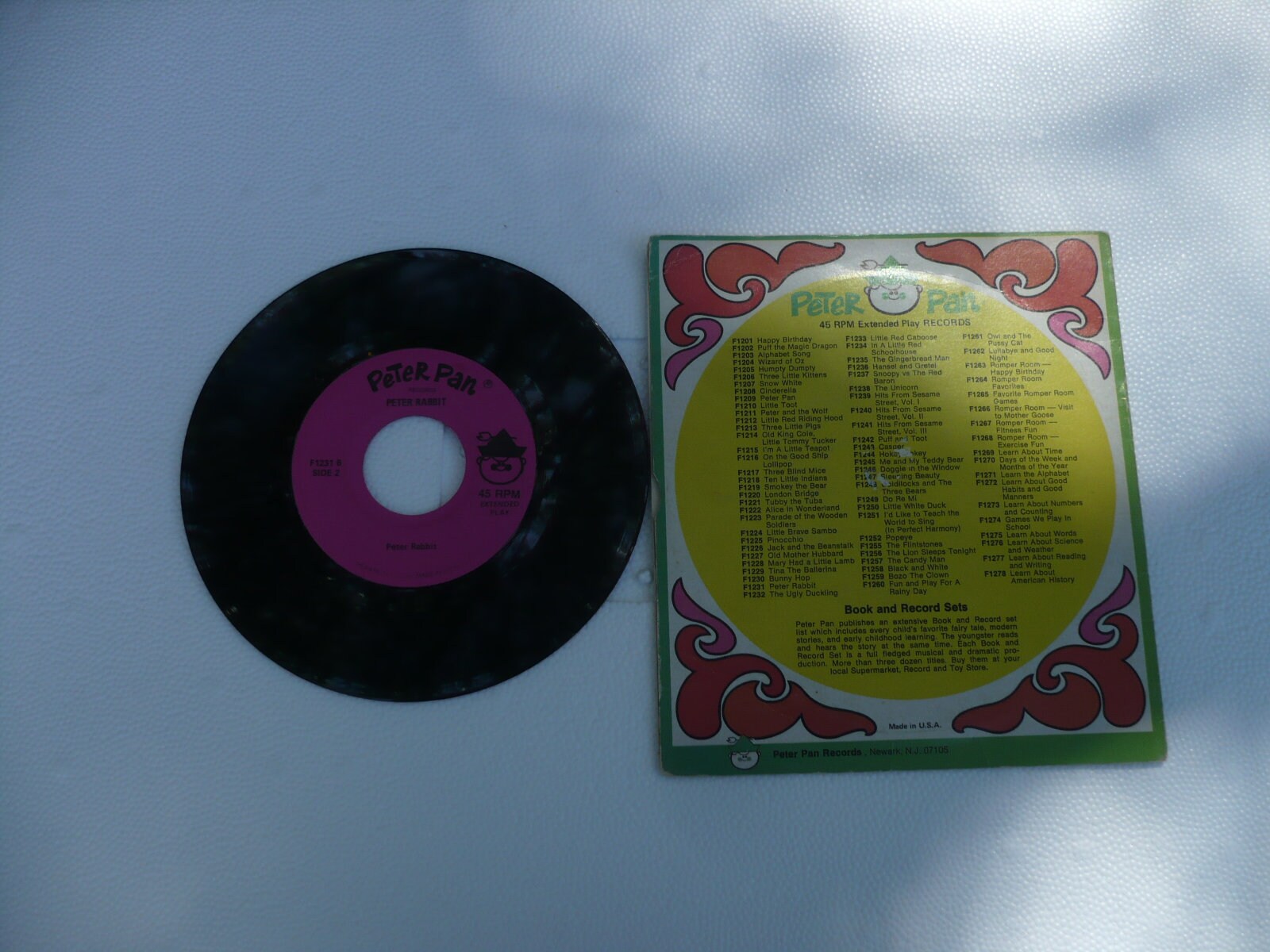 Peter Rabbit 45 Rpm Record Peter Rabbit , 45 RPM Record - Etsy