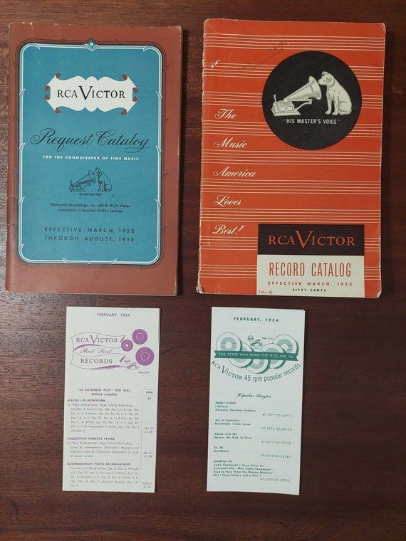 Collection of RCA VICTOR Record Catalogs Etsy