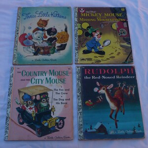 Little Golden Book, Mickey Mouse ,  Rudolph