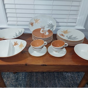 Set of 2 Cups and Saucers, Iroquois , Ben Seibel , Harvest