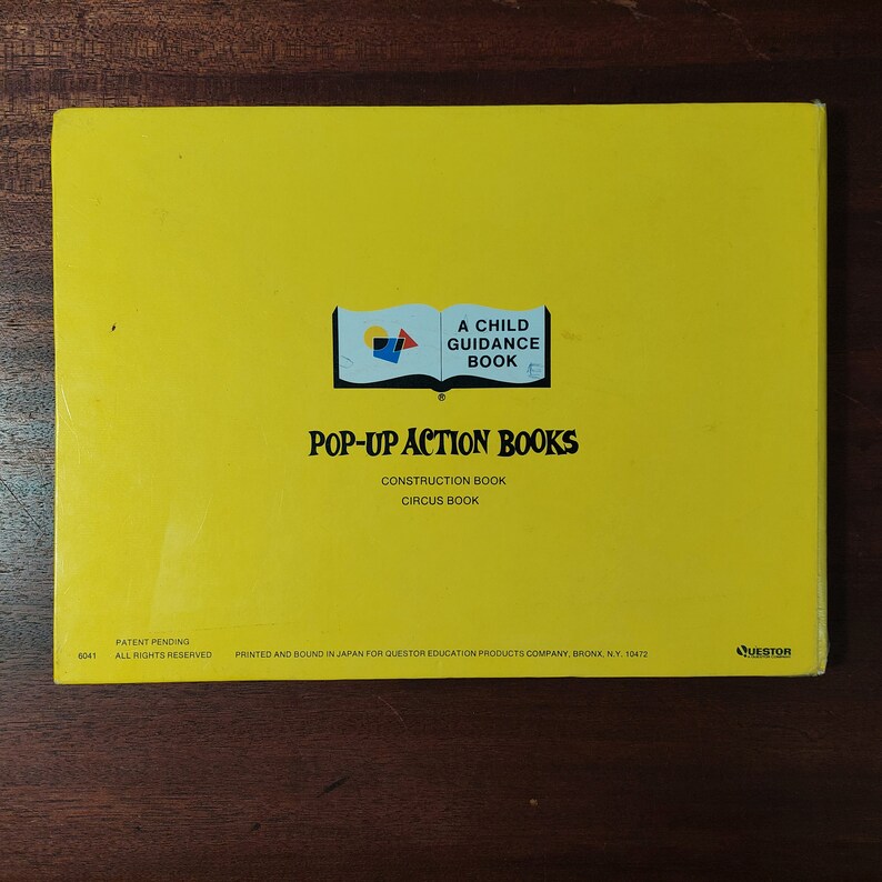 Vintage Popup Circus Book Etsy
