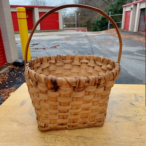Primitive Hand-Woven Splint Basket