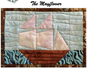 The Mayflower modern paperpieced ship pattern pdf