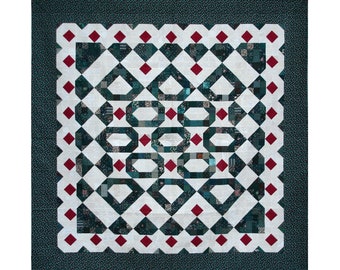 Retreat Three Medallion - scrap patchwork pdf pattern